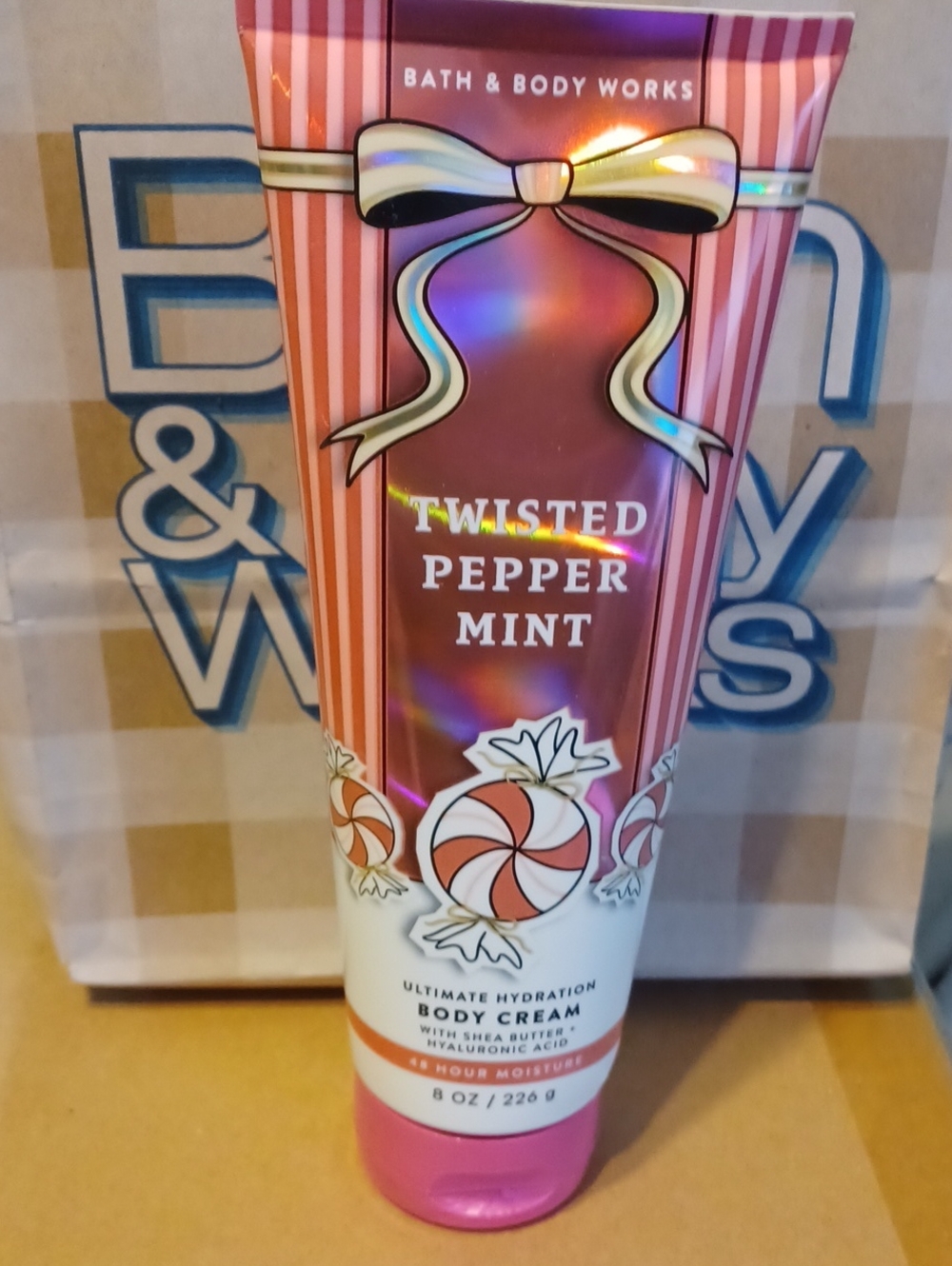 Bath & Body Works Twisted Peppermint Body Cream NWT